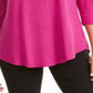 JM Collection Women's Women's Cold Shoulder Top Pink Size Petite Small