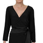 Lauren Ralph Lauren Women's  Tie Front Cocktail Dress Black Size 4