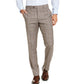Michael Kors Men's Classic-Fit Airsoft Stretch  Birdseye Windowpane Suit Pants Brown Size 36X32