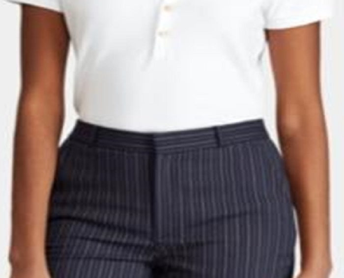 Ralph Lauren Women's Stretch Polo Shirt White Size Petite