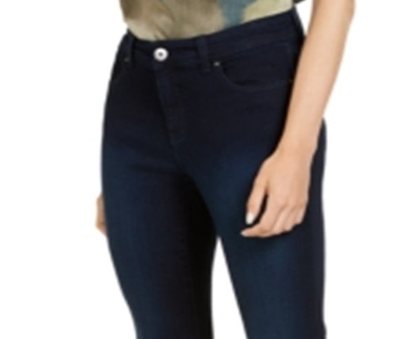 INC International Concepts Women's Tummy Control with Skinny Ankle Jeans Blue Size 2