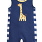 First Impressions Baby Girl's Cotton Giraffe Sunsuit Blue Size 0-3M