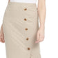 BCX Junior's Textured Knit Side Button Skirt Brown Size Small