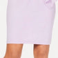 MSK Women's Slit Sleeves Short Sleeve Boat Neck Mini Party Shift Dress Purple Size Small