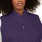 Karen Scott Women's Quilted Puffer Vest Purple Size 0X