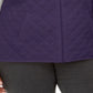 Karen Scott Women's Quilted Puffer Vest Purple Size 0X