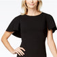 Calvin Klein Women's Capelet Sheath Dress Black Size 6