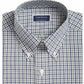 Club Room Men's Casual Button Down Shirt Green Size 36-37