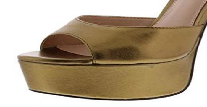 Zoe by Rachel Zoe Women's ZF18F05002 Leather Peep Toe Casual Yellow Size 6.0