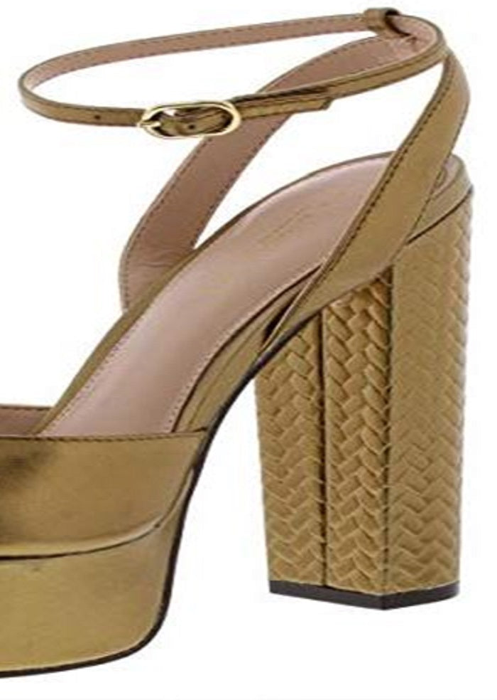Zoe by Rachel Zoe Women's ZF18F05002 Leather Peep Toe Casual Yellow Size 6.0