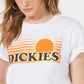 Dickies Women's New Logo Graphic Short Sleeve T-Shirt White Size Medium