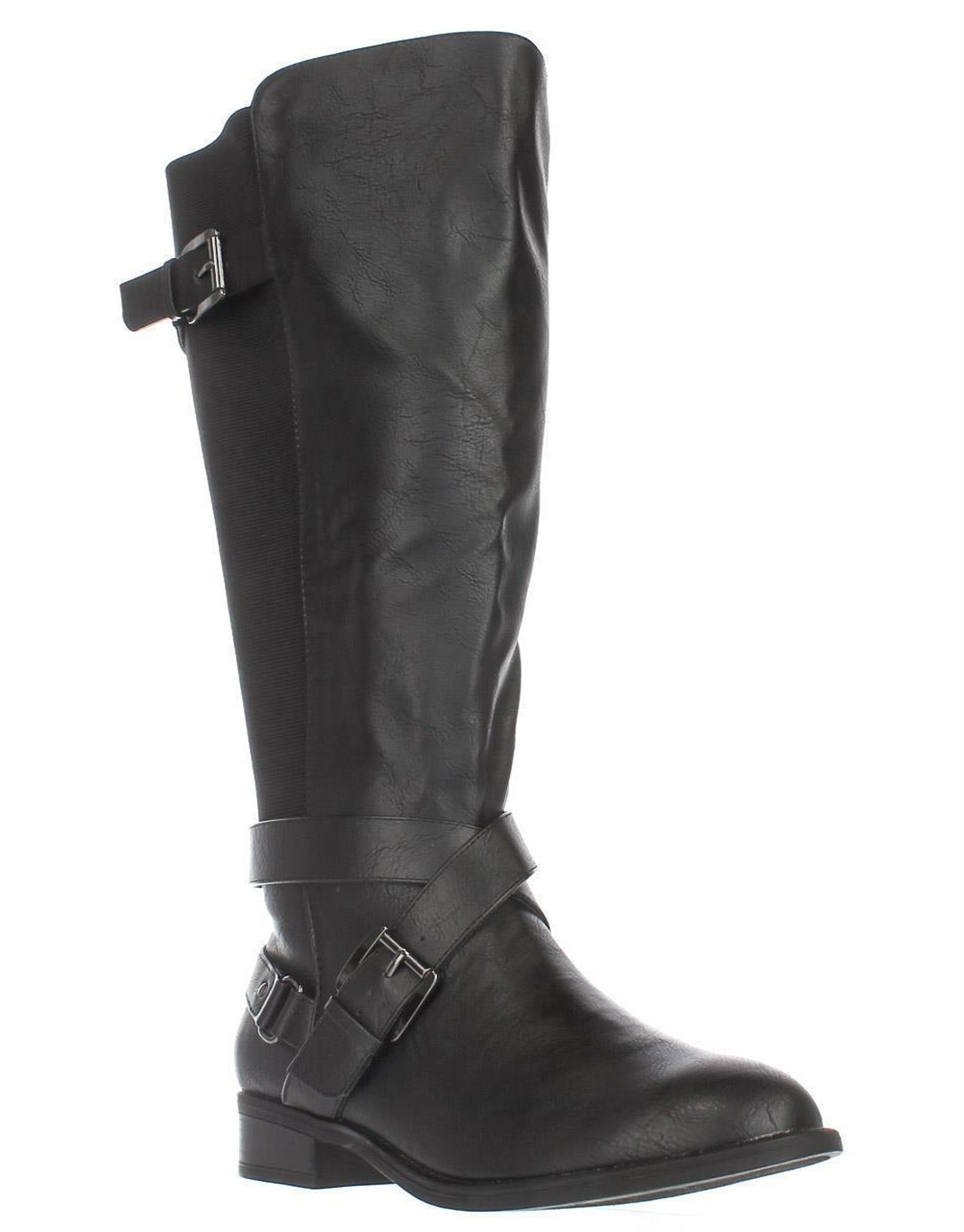 Thalia Sodi Women's Vada Faux Leather Over the Knee Riding Boots Black Size 7 M