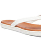 Madden Girl Women's Mitsy Patent Flip Flop Sandals Leather Open Silver Size 7 M