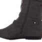 Cliffs by White Mountain Women's Fairfield Almond Toe Knee Gray Size 11 M