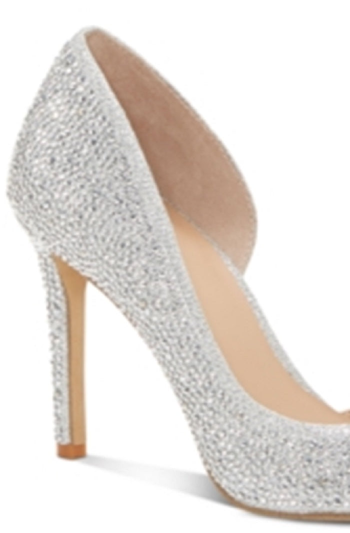 Inc Women's Kenjay D'Orsay Pumps Bling Silver Size 6.5