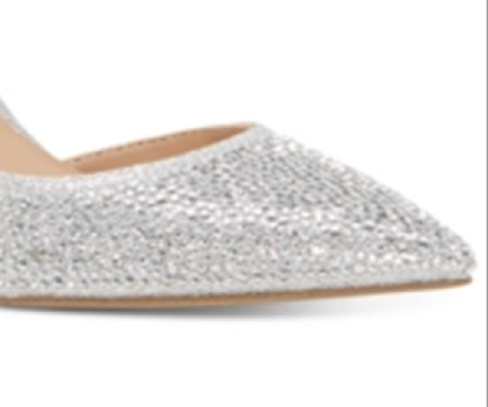 Inc Women's Kenjay D'Orsay Pumps Bling Silver Size 6.5