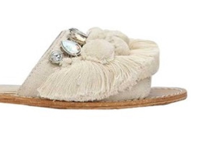 Kenneth Cole Women's Osmond Slide Sandal Creme Size 6.5PR