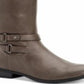 Style & Co. Women's Kindellp Fabric Closed Toe Knee High Fashion Brown Size 8 M