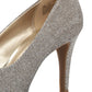 Bandolino Women's  Textured Rainaa Peep-Toe Pump Yellow Size 10.5 M