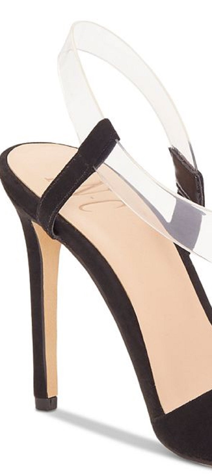 INC International Concepts Women's Pointed Toe Ankle Wrap Classic Pumps Black Size 10 M