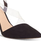INC International Concepts Women's Pointed Toe Ankle Wrap Classic Pumps Black Size 10 M