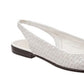 Trotters Lucy Sling Back Flats White Size 6.5 W
