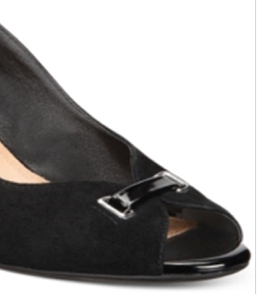 Giani Bernini Women's Vallay Leather Closed Toe Mary Jane Pumps Black Size 8 M