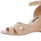 Nine West Women's Lilly Cut Out Open Toe Wedge Sandals Brown Size 9 M