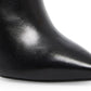 Steve Madden Women's Comfort Via Pointed Toe Stiletto Zip up Leather Dress Booties Black Size 6 M