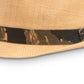 Levi's Men's Straw Fedora with Camouflage Band Hat Brown Size SM