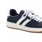American Rag Women's Striped Cushioned Shaley Round Toe Lace up Athletic Sneakers Blue Size 10 M