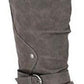 American Rag Women's Brinley Faux Leather Knee High Boot Gray Size 11 M