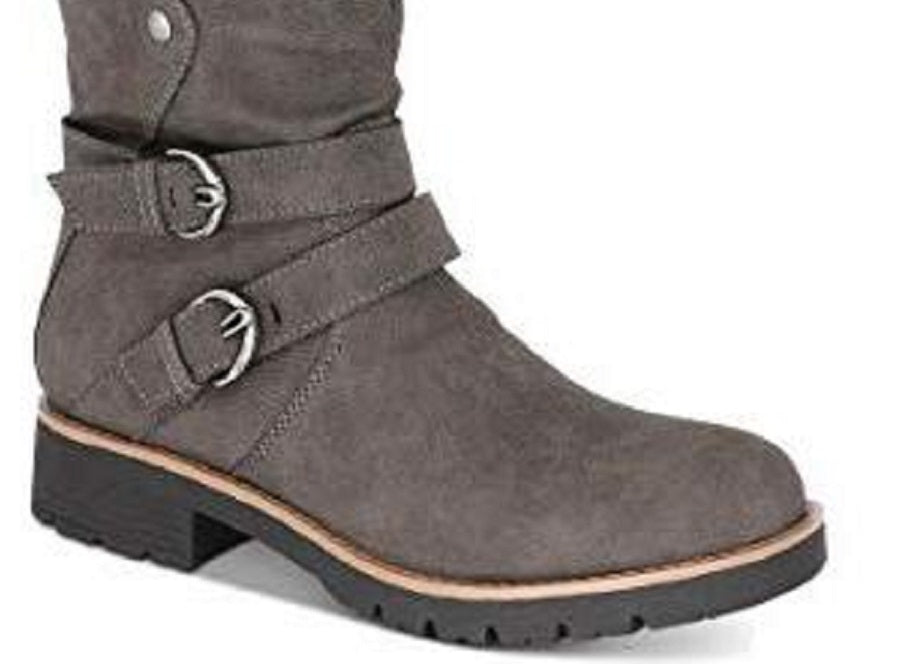 American Rag Women's Brinley Faux Leather Knee High Boot Gray Size 11 M