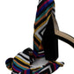 INC International Concepts Womens Kanataf Open Toe Special MultiColor Black Size 8.5 M
