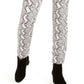 INC International Concepts Women's Essential Snake Print Skinny Jean Gray Size 6