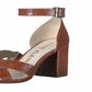 Anne Klein Women's Mardelle Sandals Brown Size 10 M