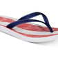 Reef Women's Thong Flag Flip Flops Blue Size 11