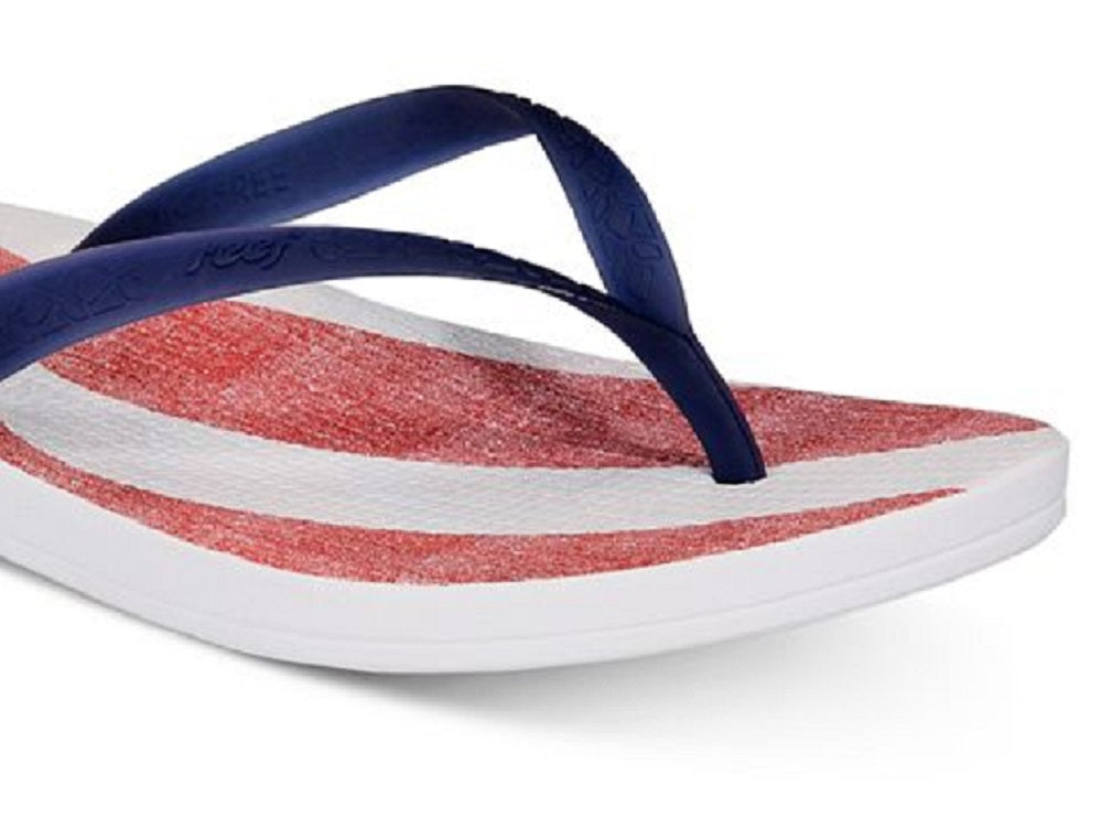 Reef Women's Thong Flag Flip Flops Blue Size 11