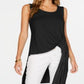Alfani Women's High Low Tunic Top Black Size PP