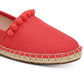 Charter Club Womens Joeey Fabric Closed Toe Espadrille Flats Orange Size 5 M