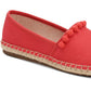 Charter Club Womens Joeey Fabric Closed Toe Espadrille Flats Orange Size 5 M