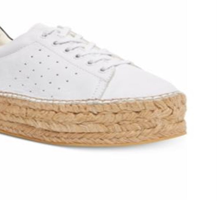 Steve Madden Women's Lace up Fashion Sneakers White Size 5.5 M