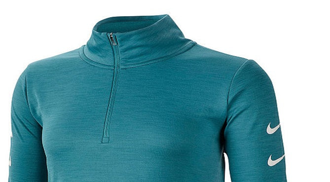 Nike Women's Swoosh Half Zip Running Top Green Size Large