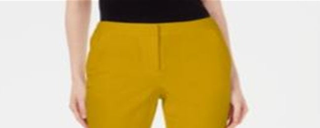 Alfani Women's Capri Pants Yellow Size 2 Petite