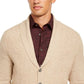 टेसो एल्बा पुरुषों का कश्मीरी केबल निट कार्डिगन स्वेटर भूरा साइज़ मीडियम
