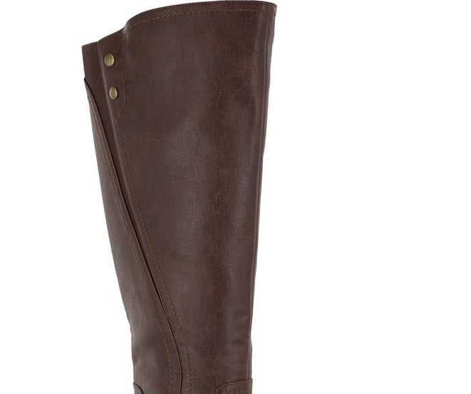 Easy Street Women's Format Block Heel Tall Boot Brown Size 11 W
