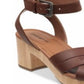 Indigo Rd. Women's Darsel Wood Platform Dress Sandals Brown Size 11 M