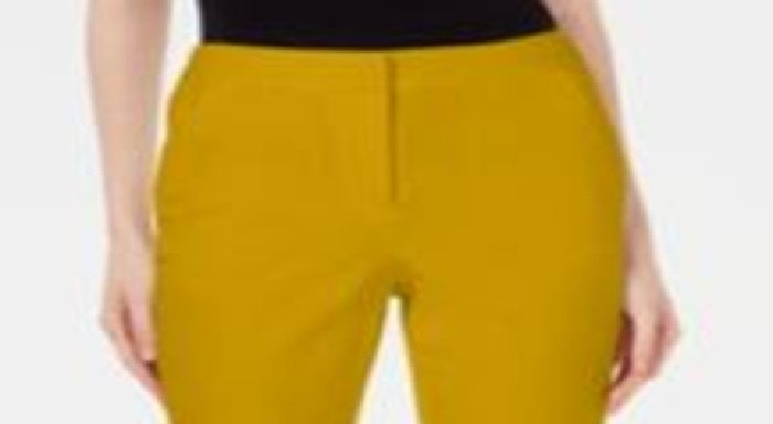 Alfani Women's Capri Pants Yellow Size 16 Petite