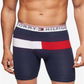 Tommy Hilfiger Men's Modern Cotton Boxer Brief Underwear Blue Size Large