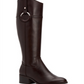 Alfani Women's Bexleyy Leather Knee Hgh Riding Boots Brown Size 7.5 M